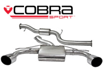Ford Focus RS (Mk2) 08-11 Catback Sportavgassystem (Ljuddämpat) Cobra Sport
